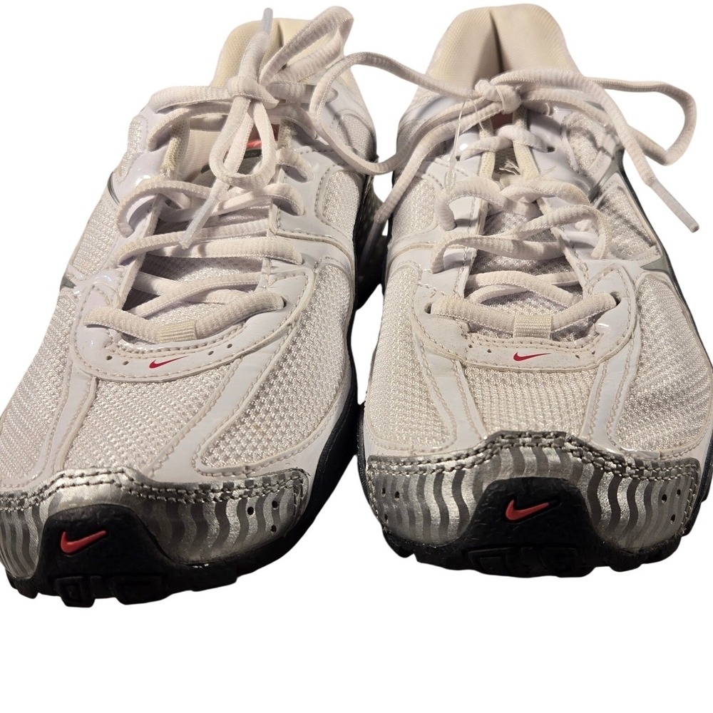Nike Reax Run 5 Womens Running Shoes White Metallic Silver Pink 407987-116 9